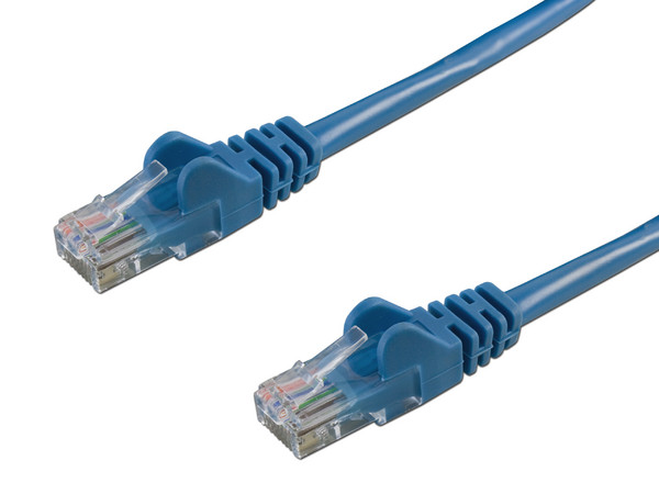Cable de red, Cat6, UTP RJ-45 (M-M), 1.0 m, Azul.