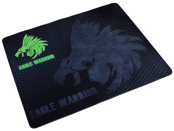 Gaming Mouse Pad Eagle Warrior 32x26 cm Color Negro/Verde.