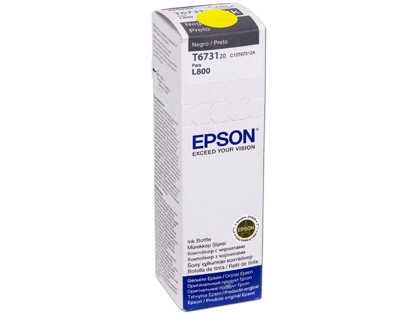 Botella de Tinta Negra Epson 673, Modelo: T673120