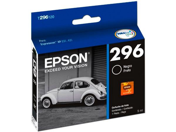Cartucho de Tinta Epson 296 Negro, Modelo: T296120.