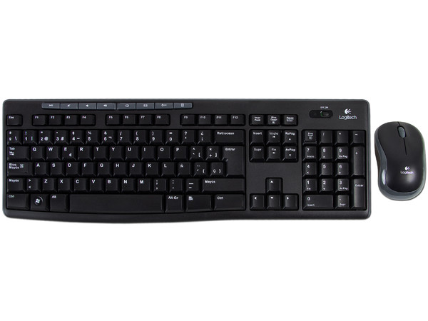 Teclado y Mouse inalámbricos Logitech Wireless Combo MK270, USB.