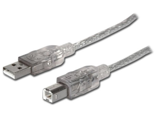 Cable Manhattan USB 2.0 A macho/ B macho de 5 Mts. para Impresora y Escáner