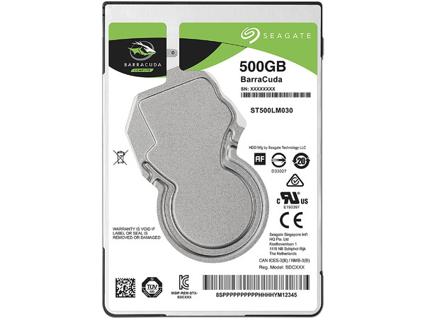 Disco Duro Seagate Barracuda Slim de 500GB, Caché 128MB, 5400 RPM, SATA III (6.0 Gb/s).