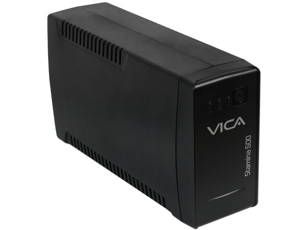 NO-BREAK con regulador Vica Stamina 500, 300 W (500 VA) con 4 conexiones Nema 5-15R.