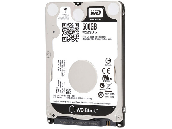 Disco Duro para Laptop Western Digital Black de 500 GB, 7200 RPM, 32MB, SATA III (6.0 Gb/s).
