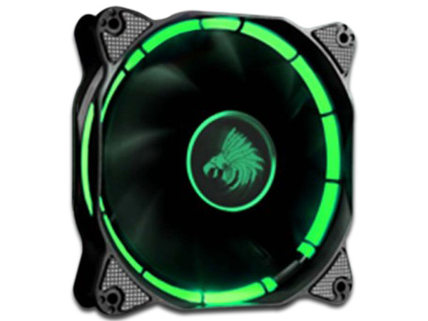 Ventilador Eagle Warrior Halo Fan con Leds Verde, 120 mm.