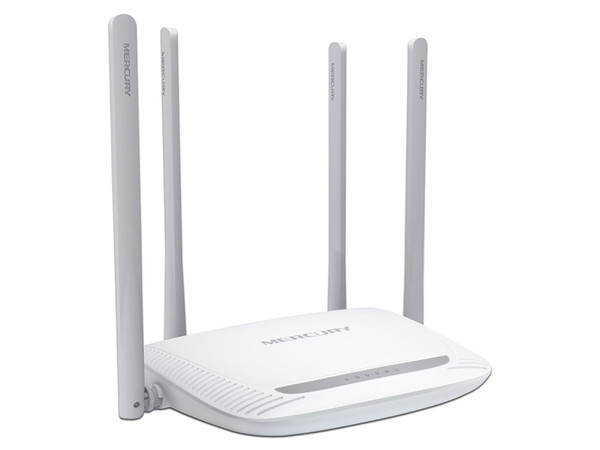 Ruteador Inalámbrico Mercusys 802.1 b/g/n de 4 puertos RJ-45, hasta 300Mbps, 4 Antenas Fijas Externas.