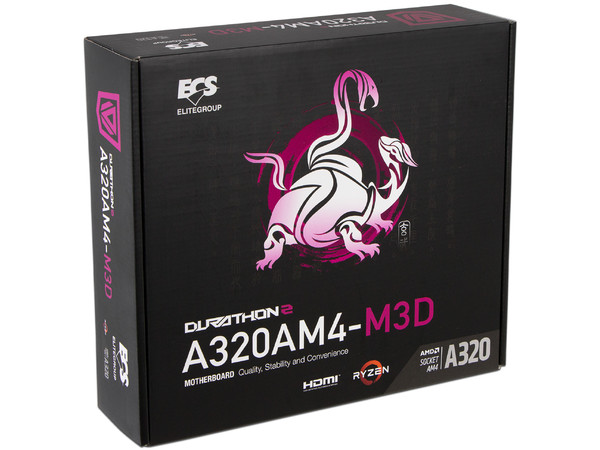 Tarjeta Madre ECS A320AM4-M3D, Chipset AMD A320, Soporta: Serie A de AMD Ryzen / Athlon / 7th Generación, Socket AM4, Memoria: DDR4 2667 / 2400 / 2133 MHz, 32GB Max, Integrado: Audio HD, Red, USB 3.0, SATA 3.0, Micro-ATX, Ptos: 1xPCIE 3.0 x16.