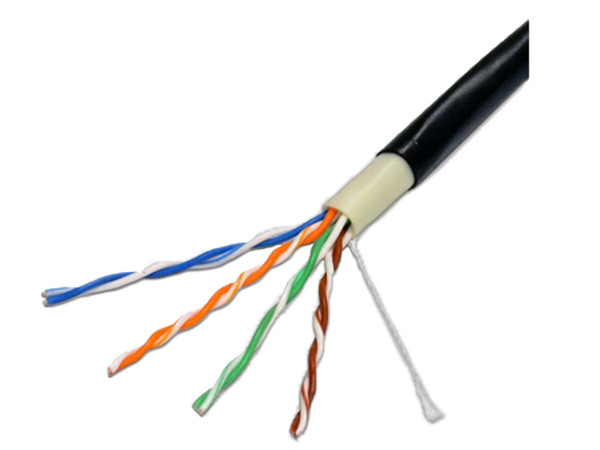Cable de red WAM CAT5E-OUT-NEGRO, UTP, CAT5e de 305m. Color Negro.