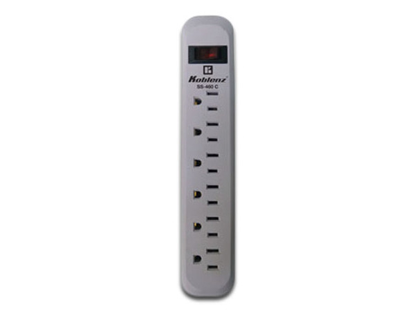 Multicontacto con supresor de picos Koblenz SS-460 C de 460J con 6 contactos.