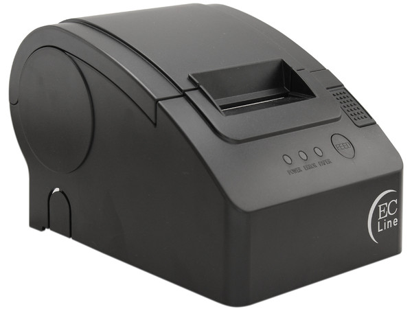 Miniprinter Térmica para Recibos EC Line PM-58110. Color negro.