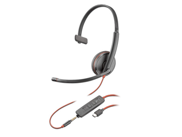 Audífonos con micrófono Plantronics Blackwire C3210, respuesta de frecuencia 20Hz-20,000Hz, 3.5mm / USB.