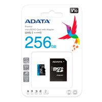 MEMORIA ADATA MICRO SDHC/SDXC UHS-I 256GB CLASE 10 A1 85MB/SEG C/ADAPTADOR